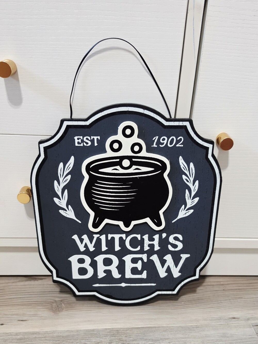 Target Bullseye Playground Halloween 2026 Wooden Sign - Witch's Brew